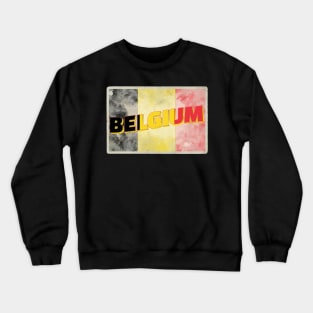 Belgium Vintage style retro souvenir Crewneck Sweatshirt